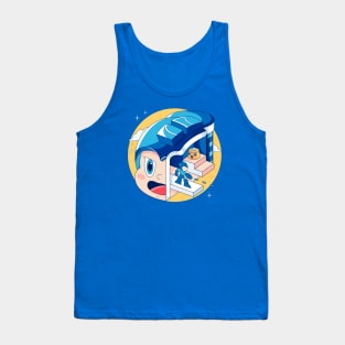 The Blue Bomber Head Tank Top